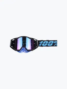 100% Goggles Black Blue Tint