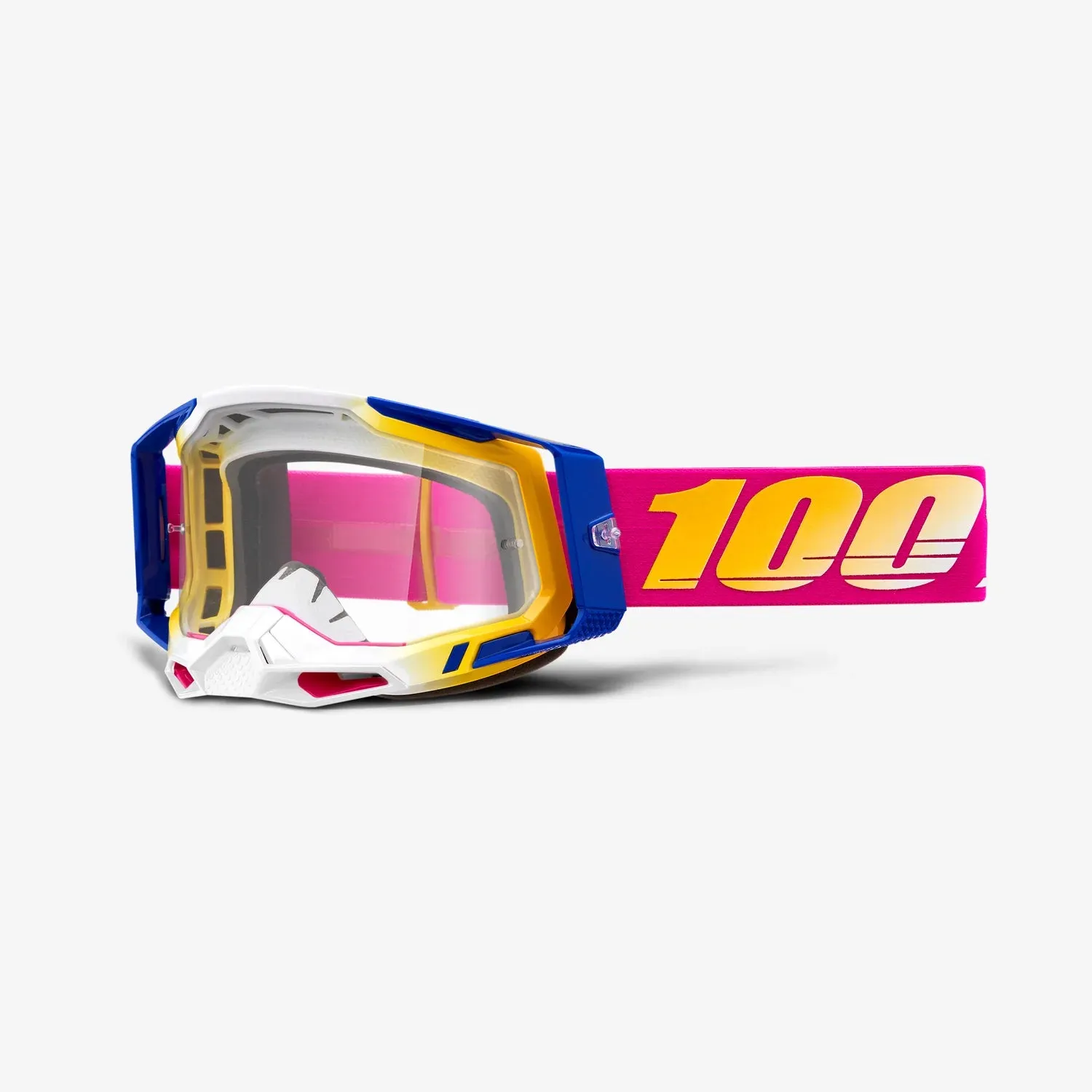 100% RACECRAFT 2 MX Goggles (Mission Clear Lens)