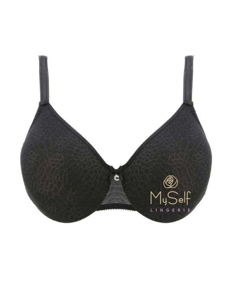 1891 Black Seamless Minimizer Underwire Bra