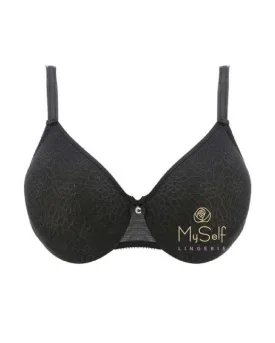 1891 Black Seamless Minimizer Underwire Bra