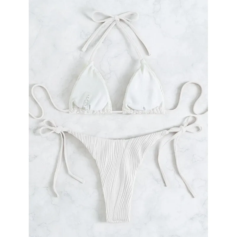 2023 New Sexy Bikini with Strap and Backless Design Swimsuit