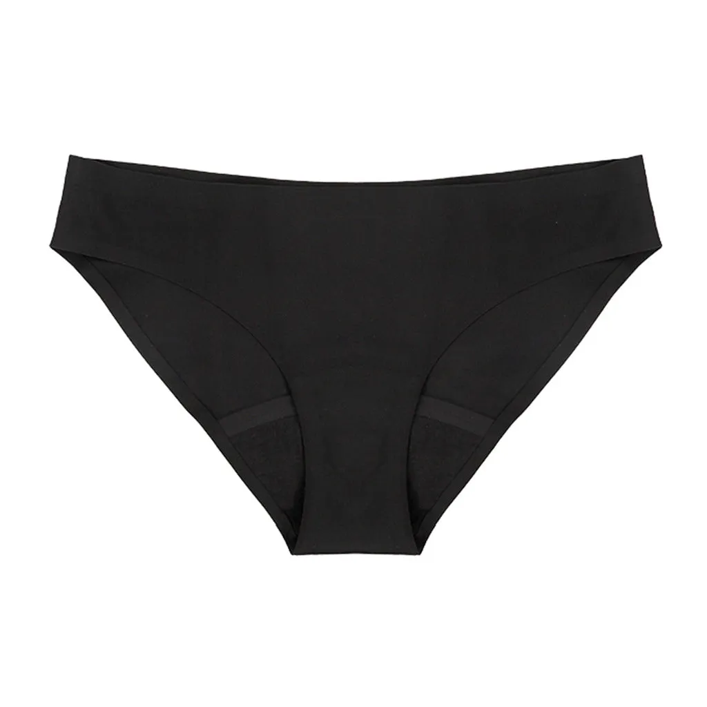 3 Pack Seamless Period Panties Bikini Leopard Print - Moderate Flow