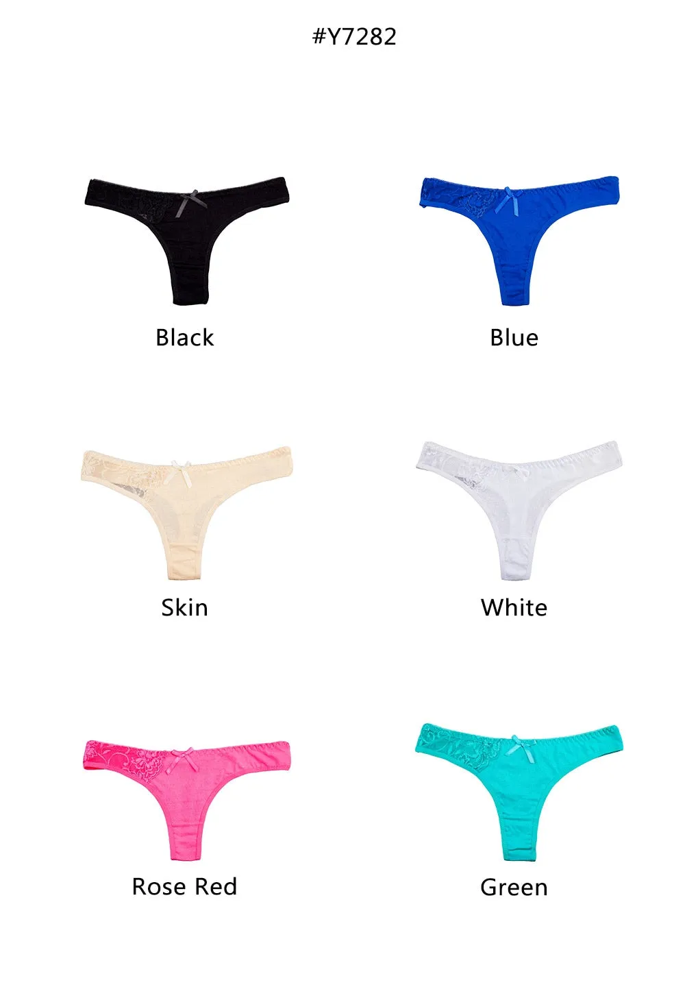 3 Pack Thongs and G Strings Sexy Lace Transparent Panties Cotton Seamless Underwear Briefs