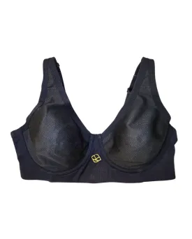 4022 Black High Progress No Bulge Pearl Underwire Bra