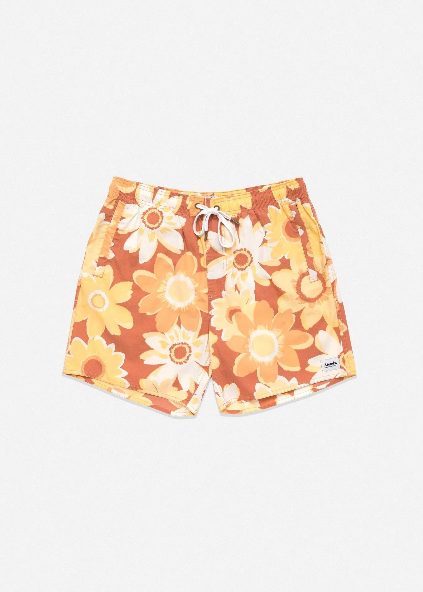 Afends Mens Baywatch Sunshine Valley - Elastic Waist Boardshort