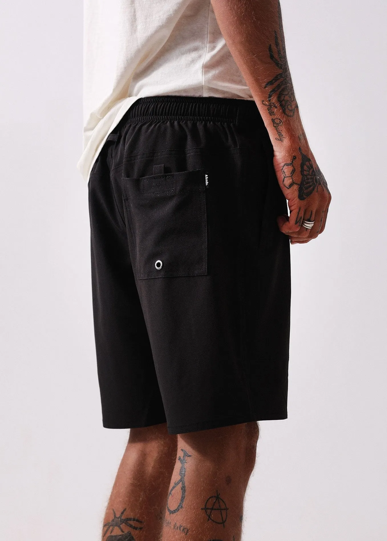 Afends Mens Baywatch Thrash 90's - Elastic Waist Boardshort