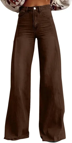 Baggy Jeans for Women 2025 Trendy Wide Leg Boyfriend Pants Y2k Streetwear Hippie Clothes Denim Outfit Western Wear
