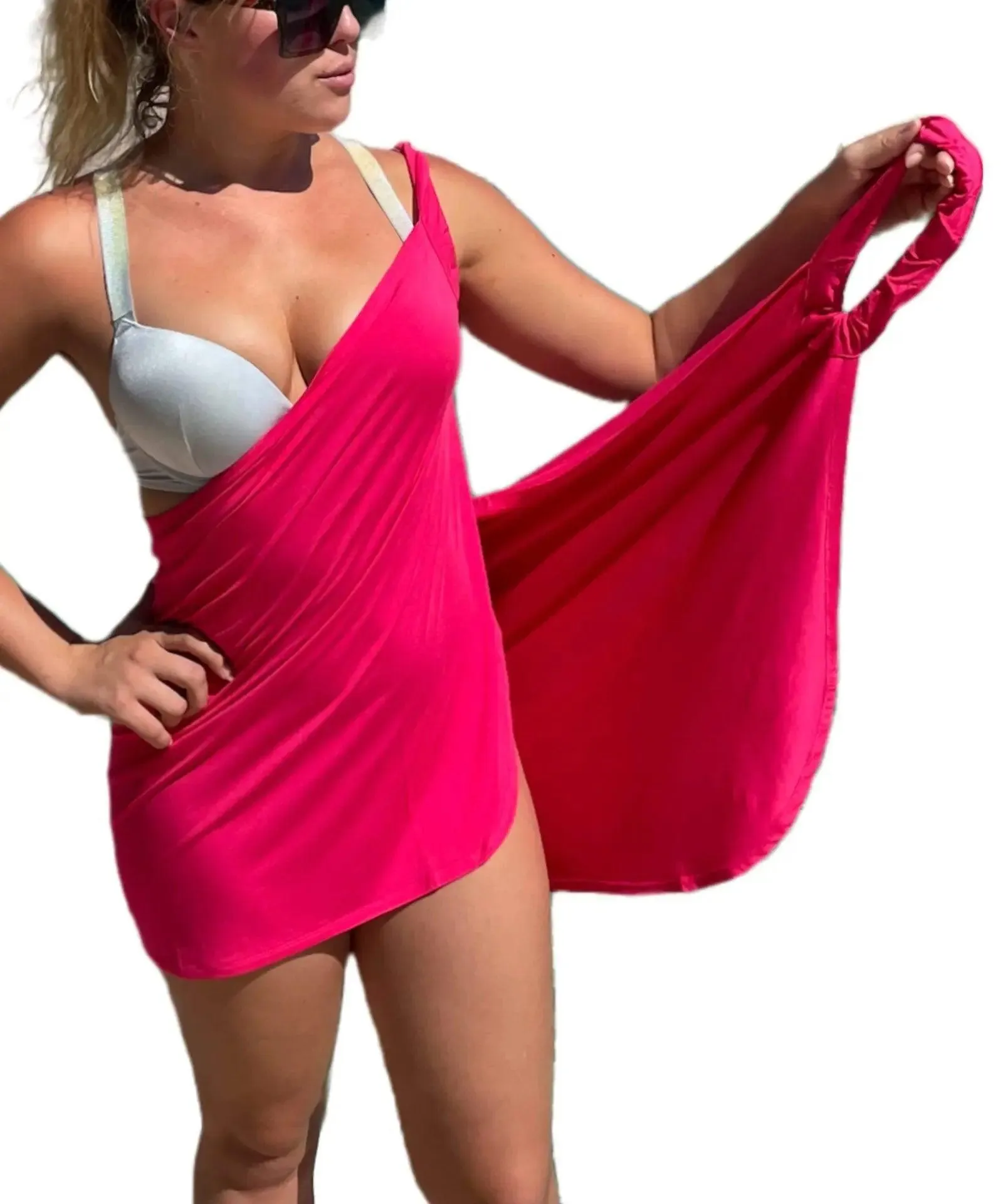Beach Dress – Plus Size Backless One-Piece Swimsuit for Women