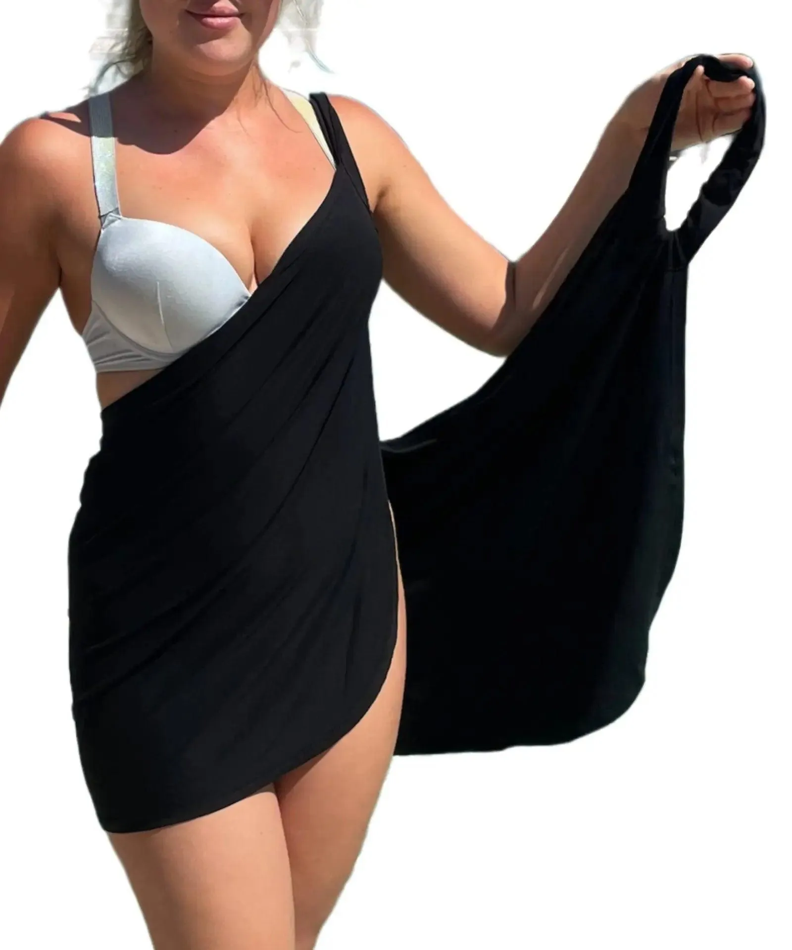 Beach Dress – Plus Size Backless One-Piece Swimsuit for Women