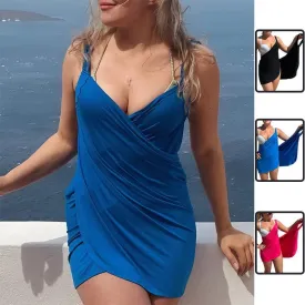 Beach Dress – Plus Size Backless One-Piece Swimsuit for Women