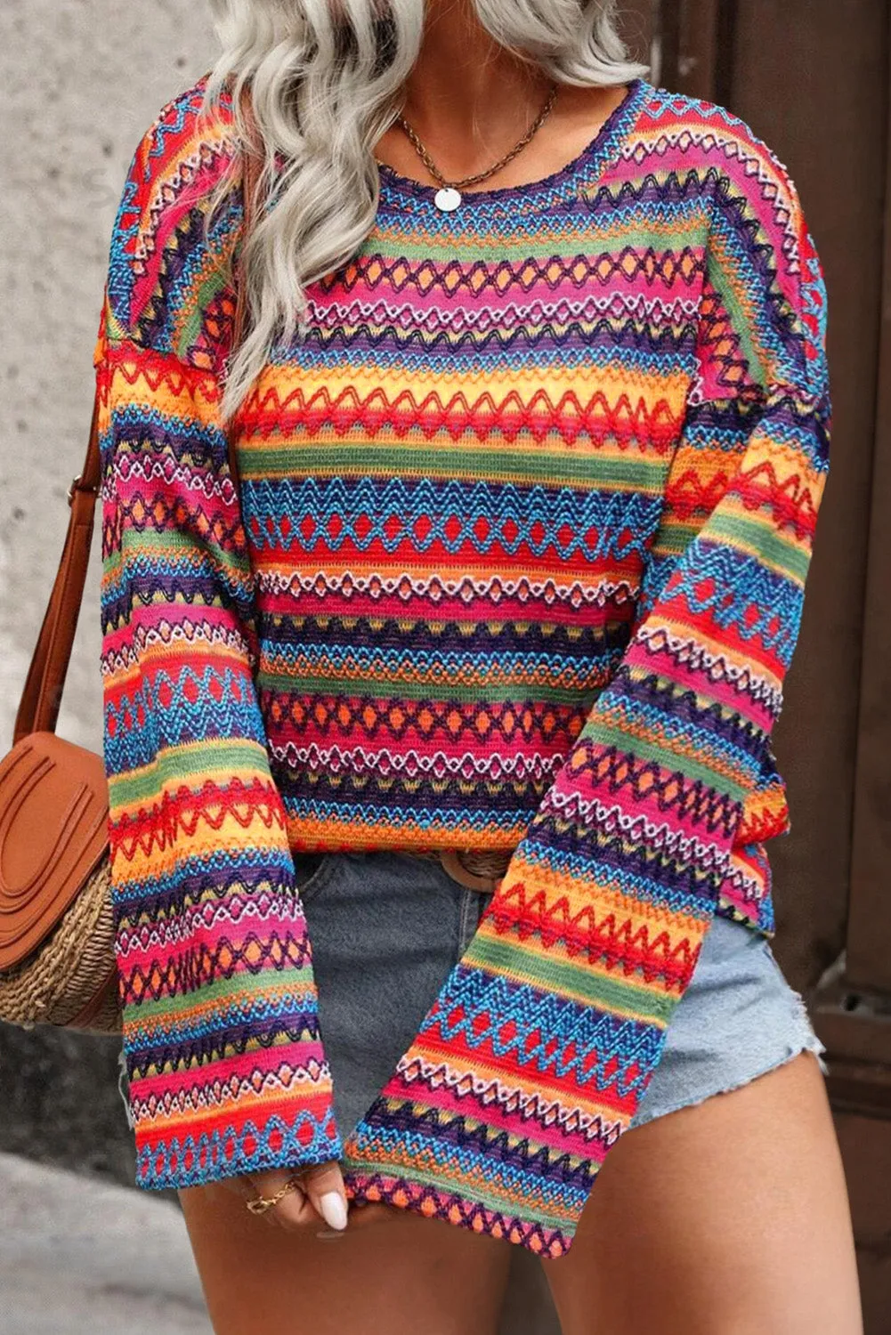 Bohemian Rainbow Sweater