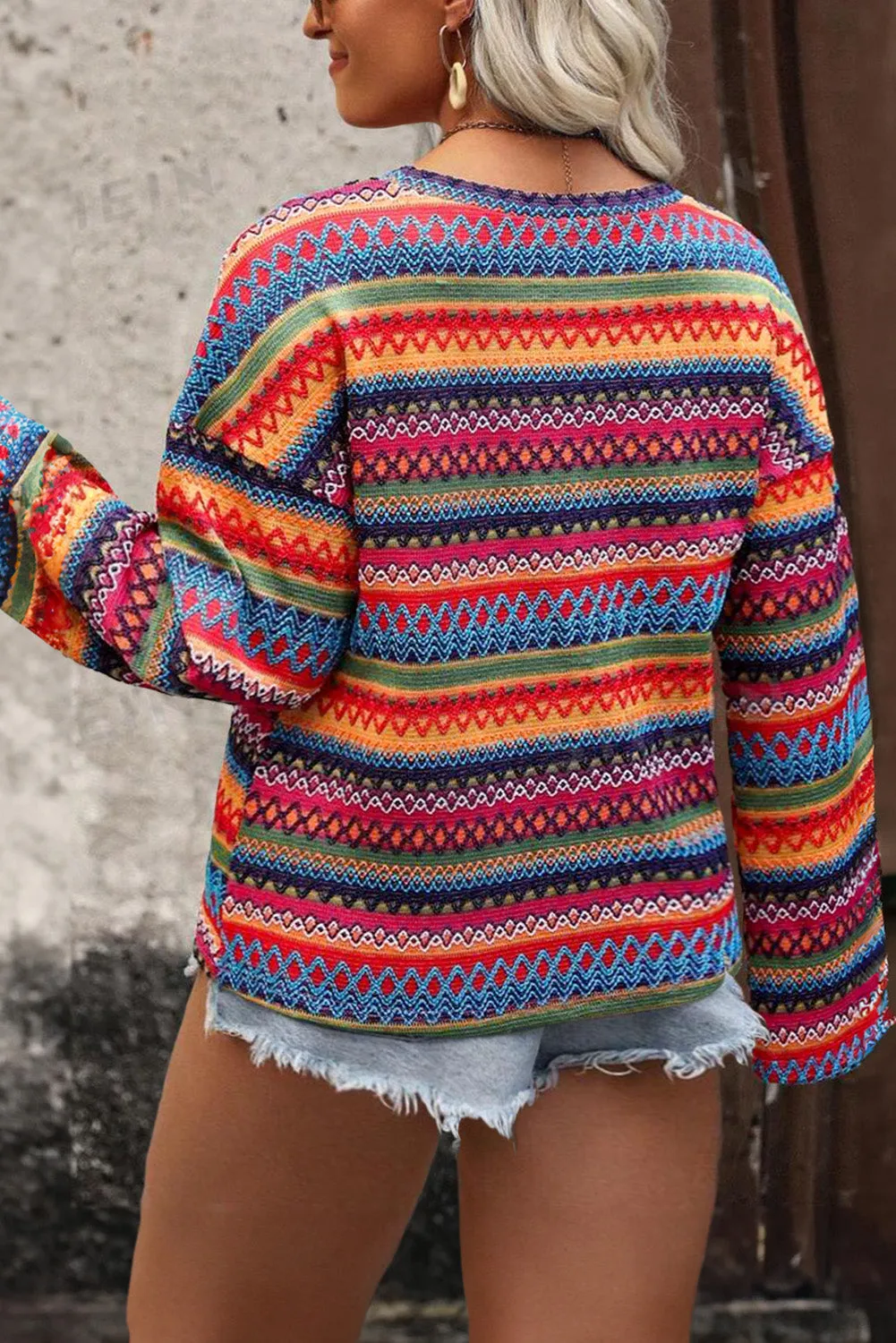 Bohemian Rainbow Sweater