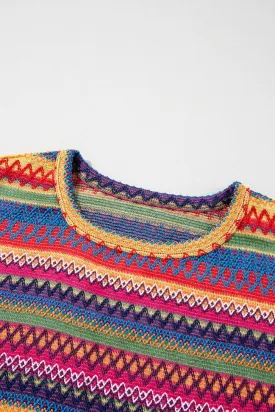 Bohemian Rainbow Sweater