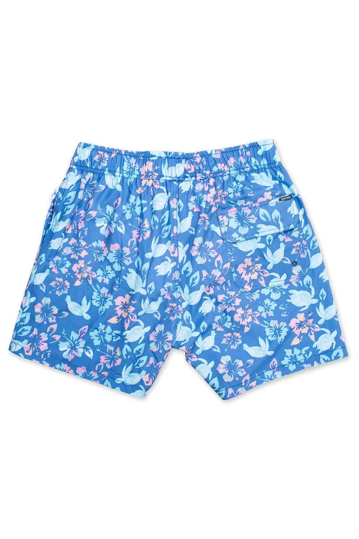 Boy's Swim Shorts • Flower & Turtles