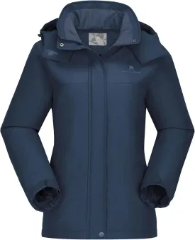 CAMEL CROWN Women's Ski Jacket Winter Snow Coat Warm Fleece Mountain Waterproof Female Jacket Snowboarding jackets