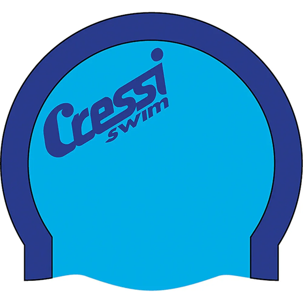 Cressi Bi-Color Silicone Cap azure/blue
