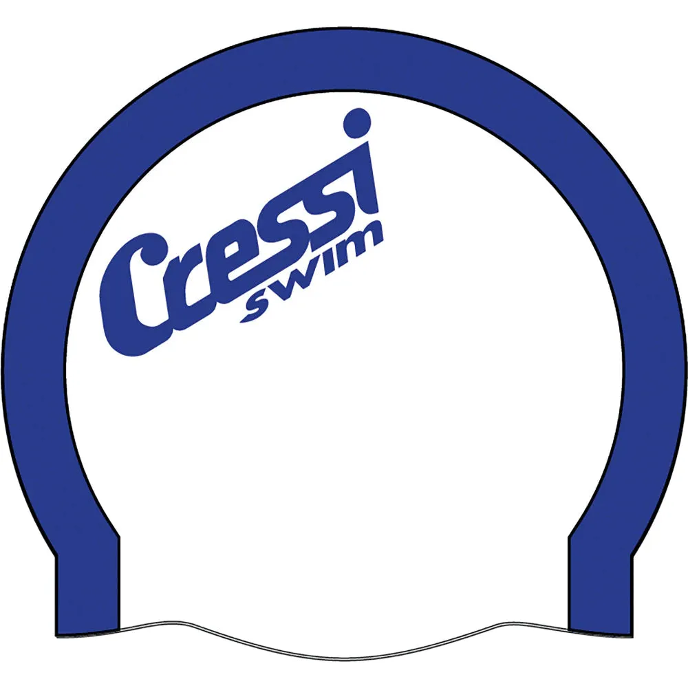 Cressi Bi-Color Silicone Cap blue/white