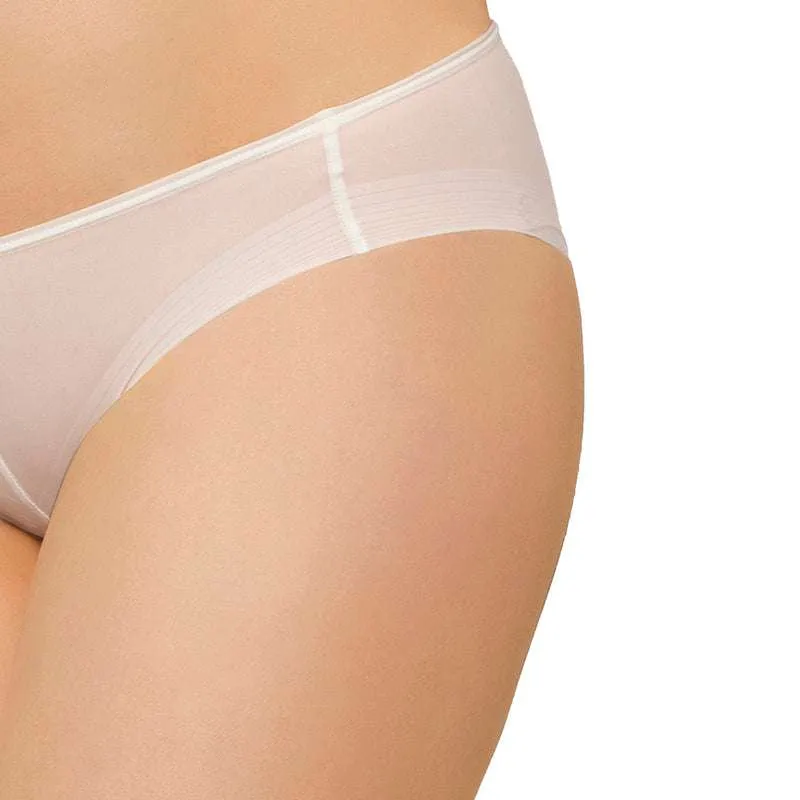 Feel Free Low Waist Low Coverage Bikni Panty - Cream