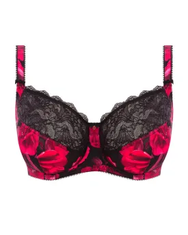 FK101501NOR Noir Lucia Red Floral Underwire Bra