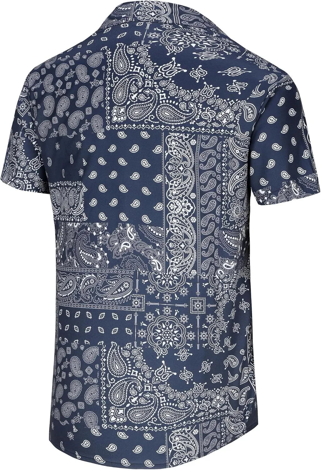 KYKU Men's Casual Button-Down Shirts Hawaiian Shirt Short Sleeve Beach Clothes with Pockets