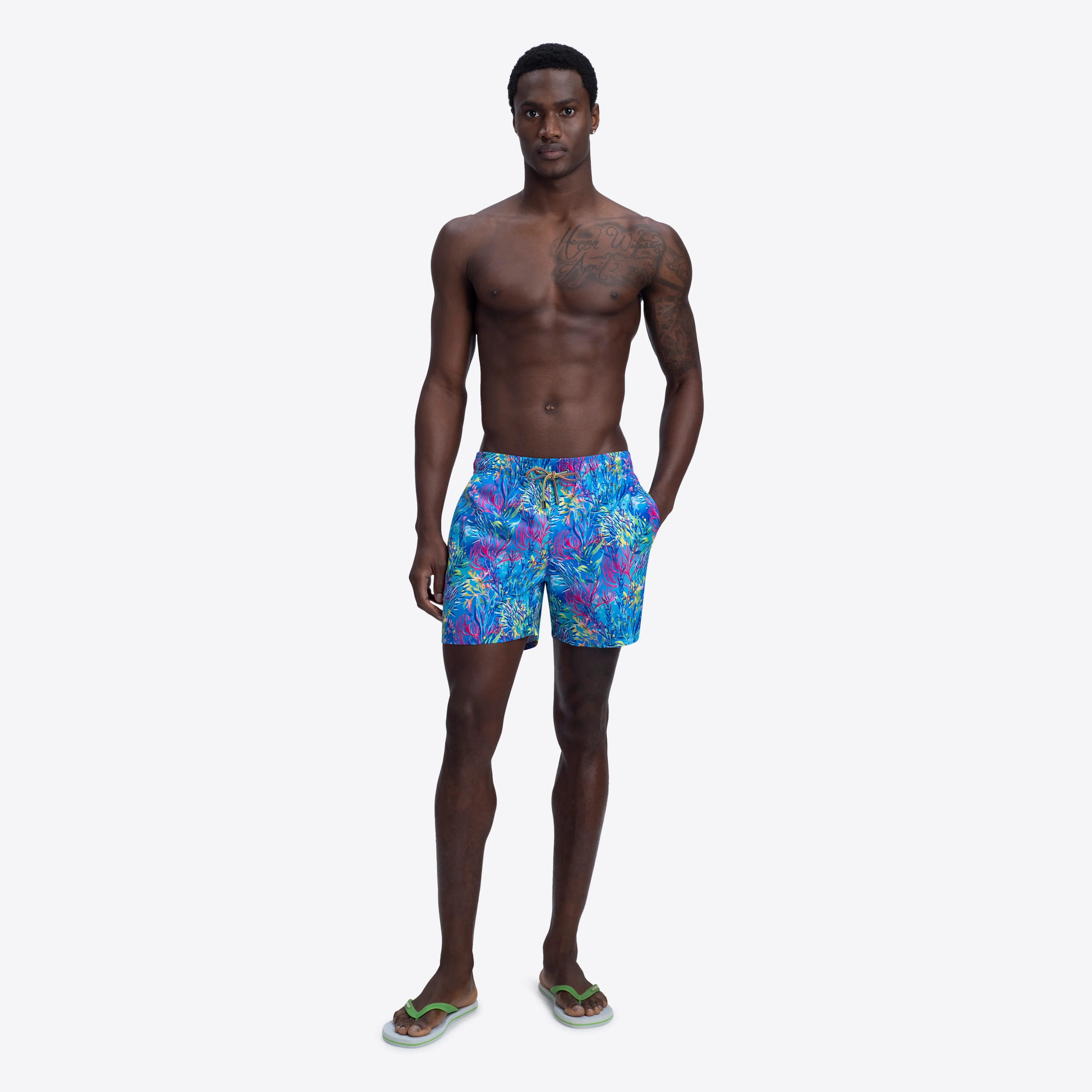 MAX Marine Life Print Swim Trunks