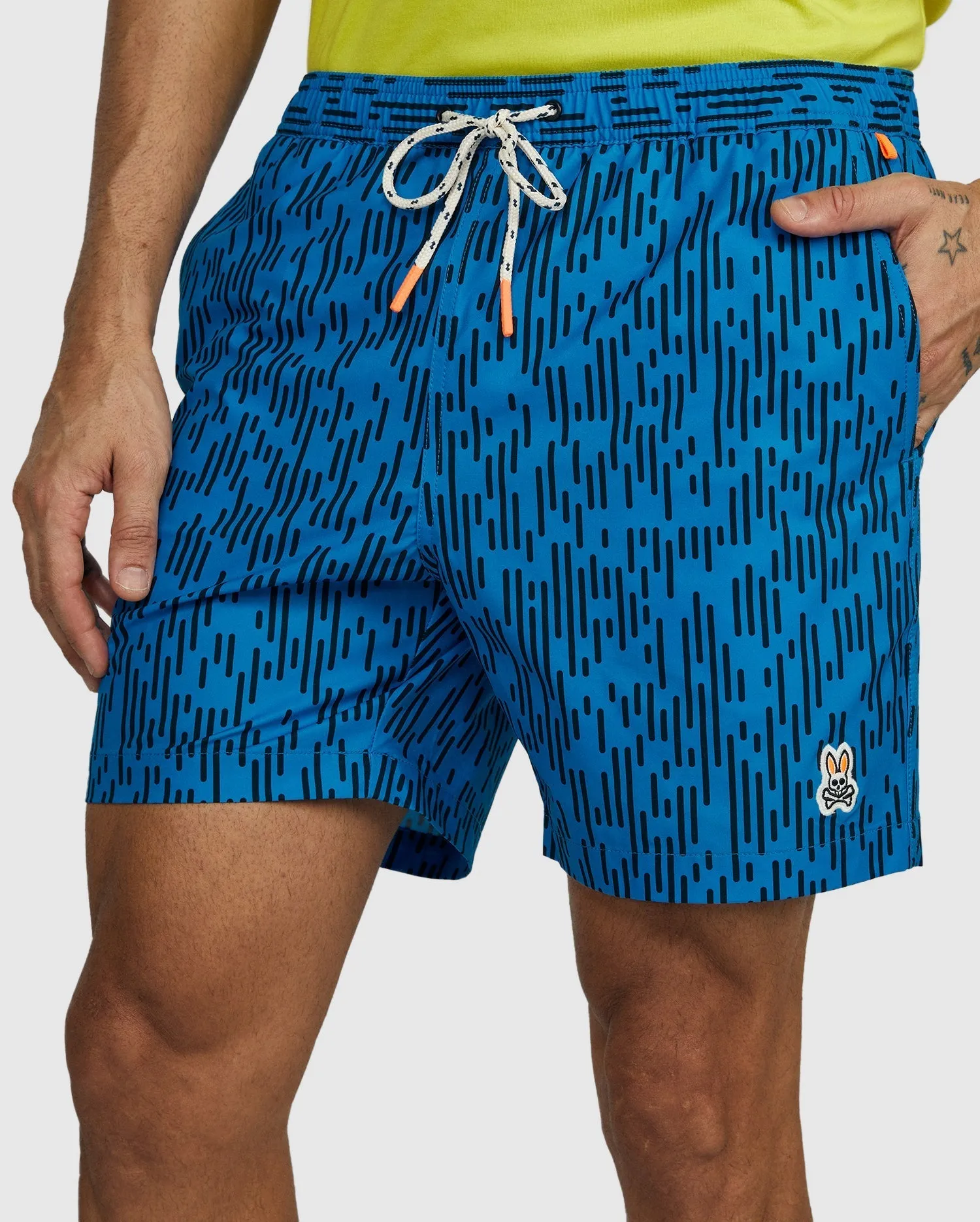 MENS CARSON STRIPE SWIM TRUNKS - B6W325S1PO
