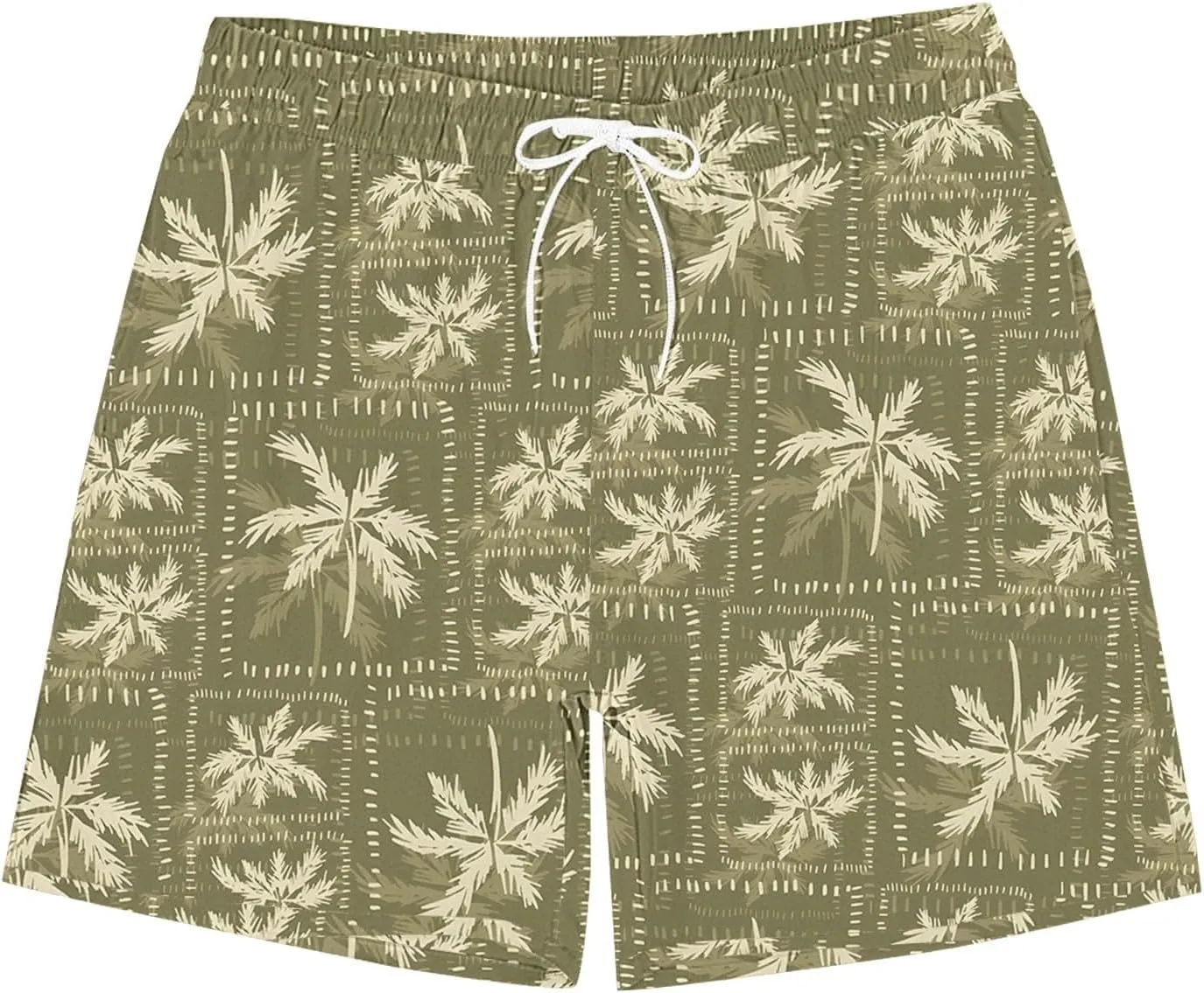 Mens Casual Graphic Swim Shorts Summer Lightweight Outdoor Beach Shorts Loose Fit Big and Tall Pants for Vacation