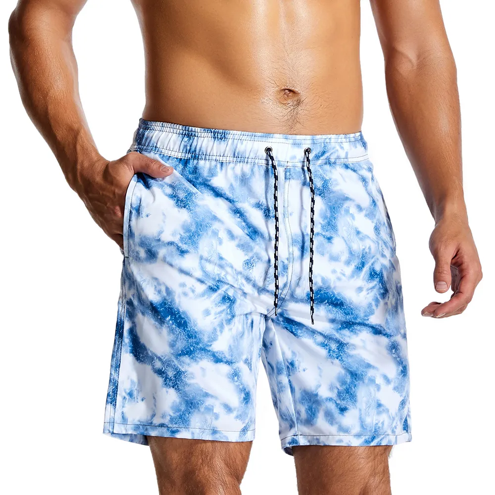 Men's Cloud Print Quick Dry Beach Shorts Swimming Trunks