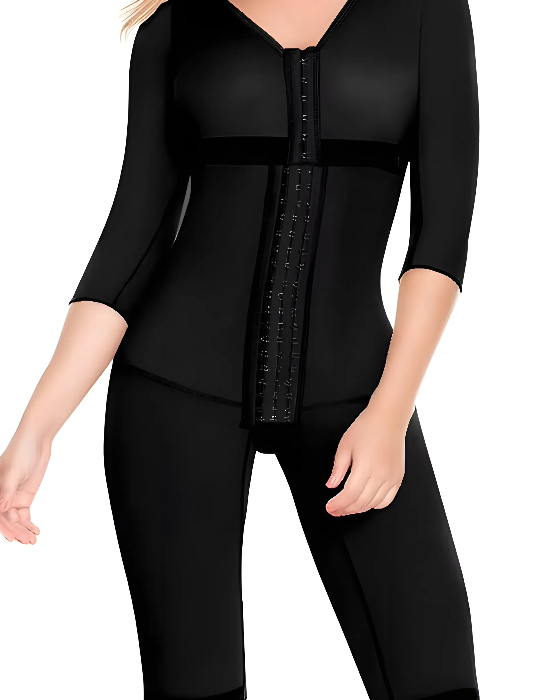 Mid-Length Sleeve Full Body Shaper with Bra