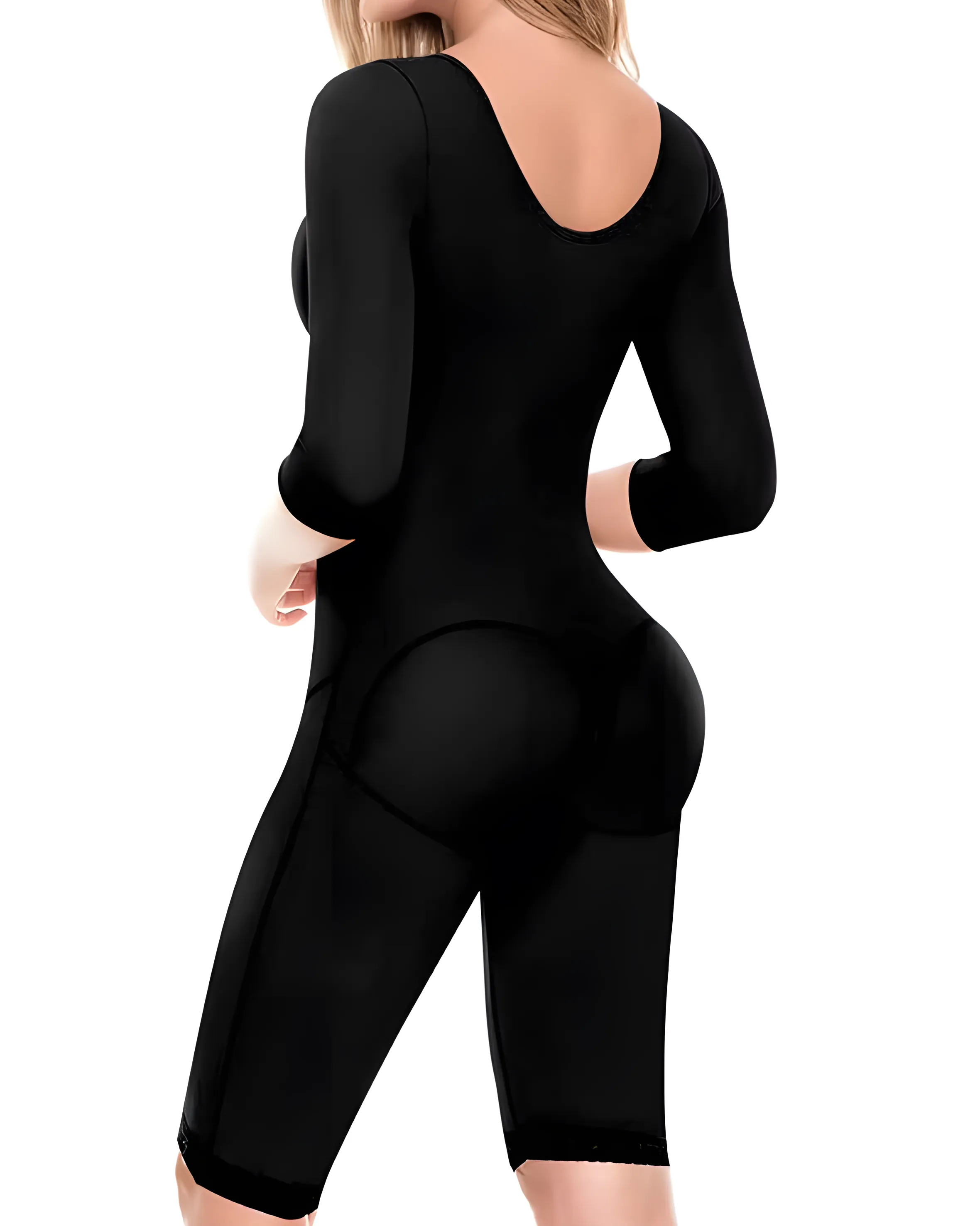 Mid-Length Sleeve Full Body Shaper with Bra