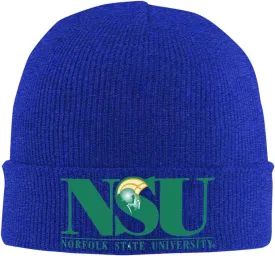 Norfolk A State University Logo Classic Warm Winter Knit Cap Fleece Lined Beanie Hat