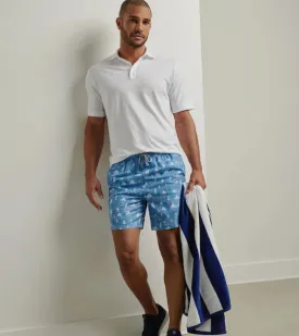 Peter Millar Men's 7-Inch Set Sail Swim Trunks - Brook Blue