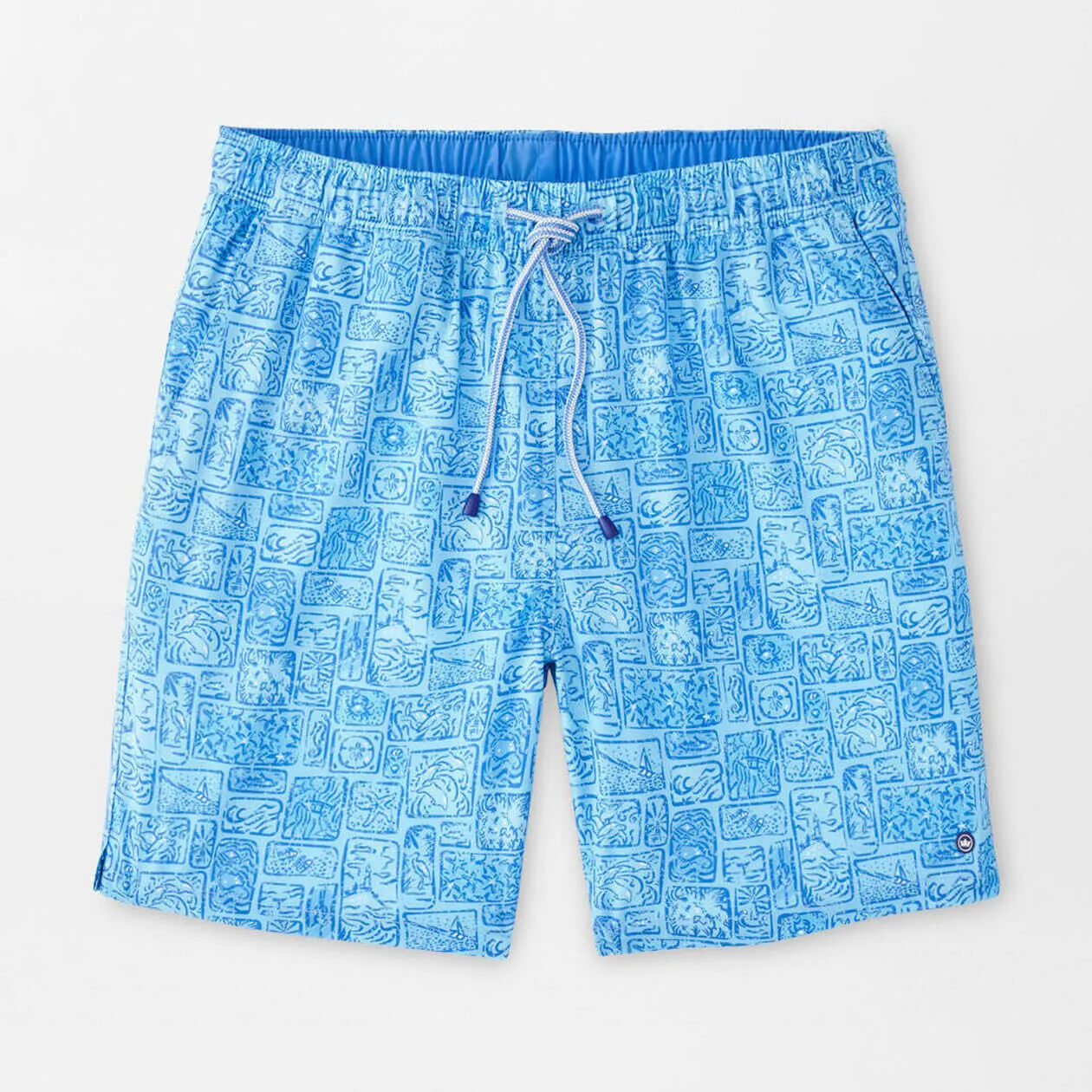Peter Millar Men's 7-Inch Vitamin Sea Swim Trunks - Maya Blue