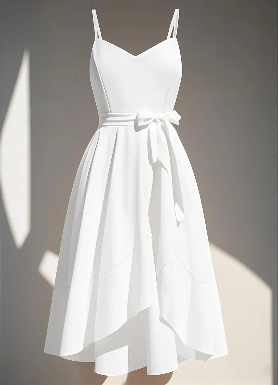 Pinup Fashion Plus Size Cocktail Party Dress - Women Wedding Guest Semi Formal High Low Elegant Midi Dresses