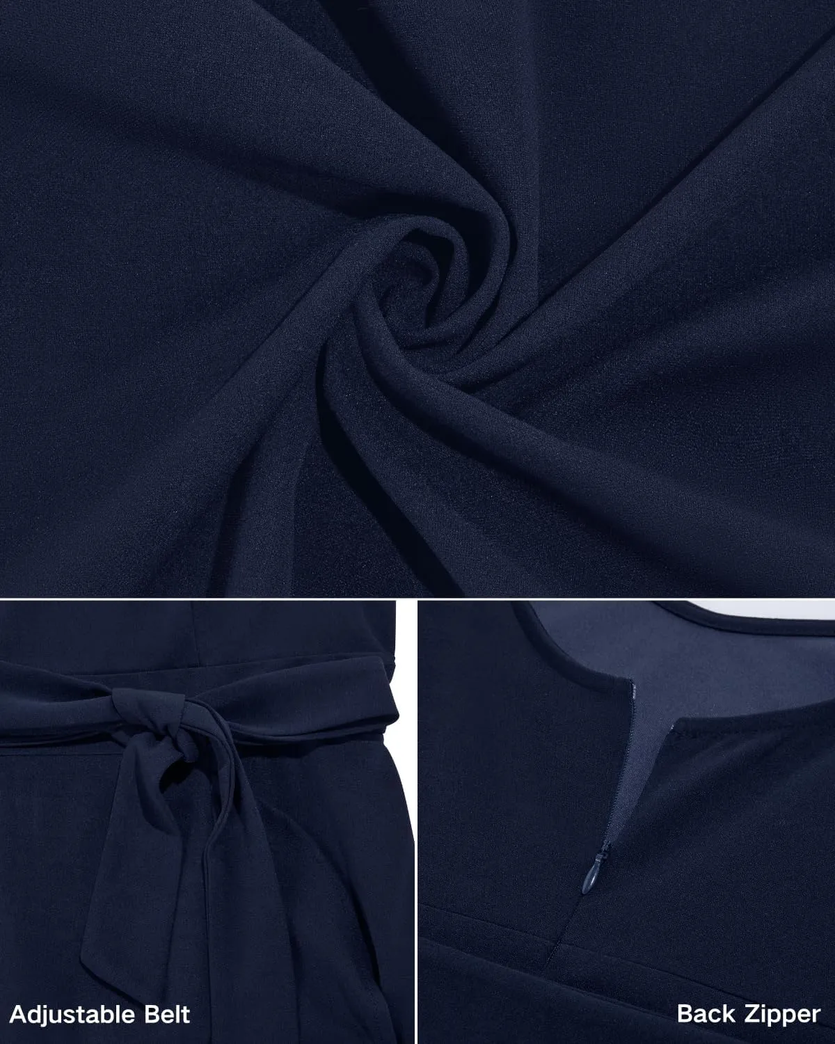 Pinup Fashion Plus Size Cocktail Party Dress - Women Wedding Guest Semi Formal High Low Elegant Midi Dresses