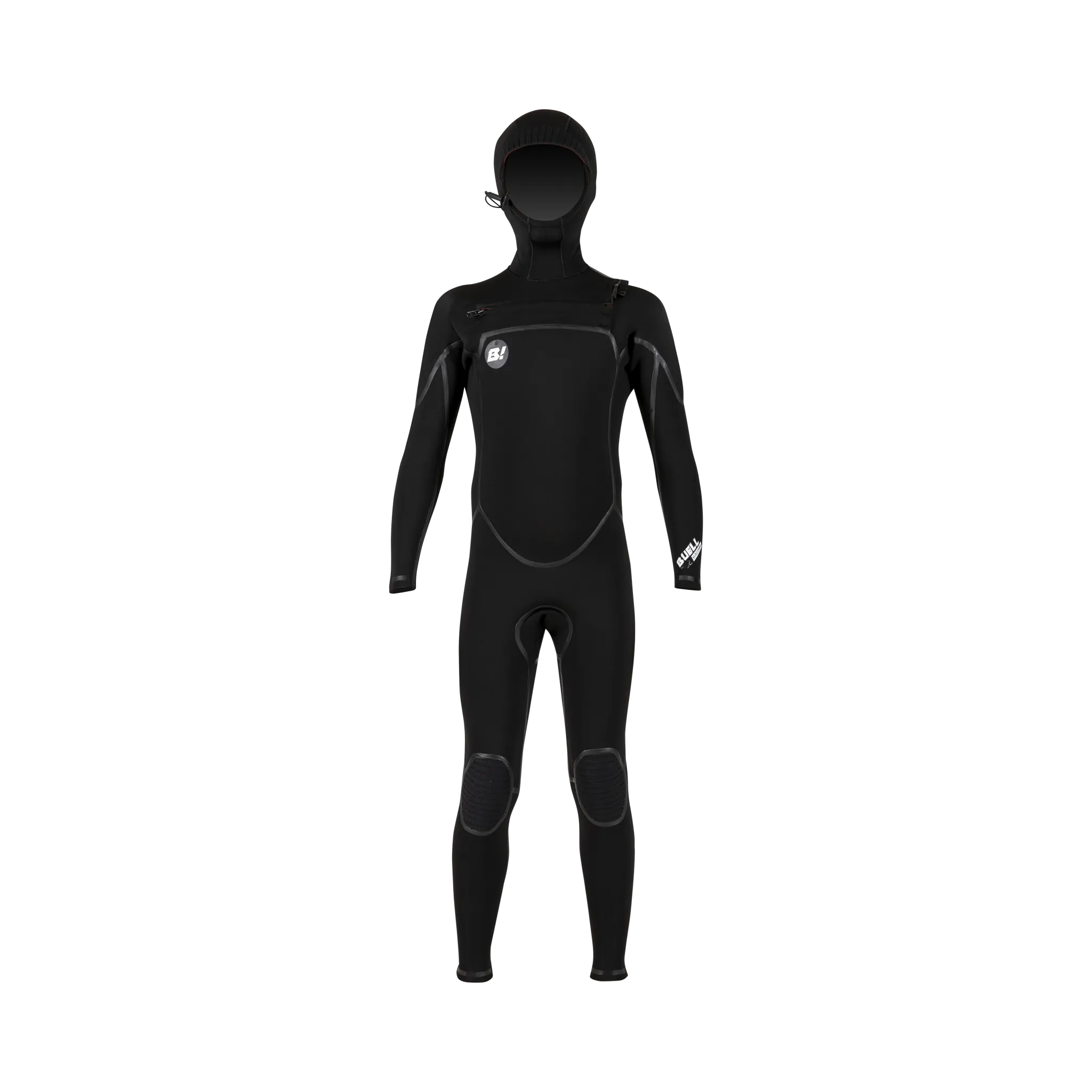 RB2 6/5/4 Hooded Fullsuit Juniors'- Black