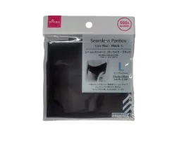 Seamless Panties -Low Rise - Black - L-