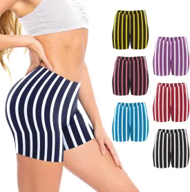 Sexy Basics Womens 6 Pack Ultra Soft Mini -Bike Short | Workout Trunk Spandex Stretch Boxer