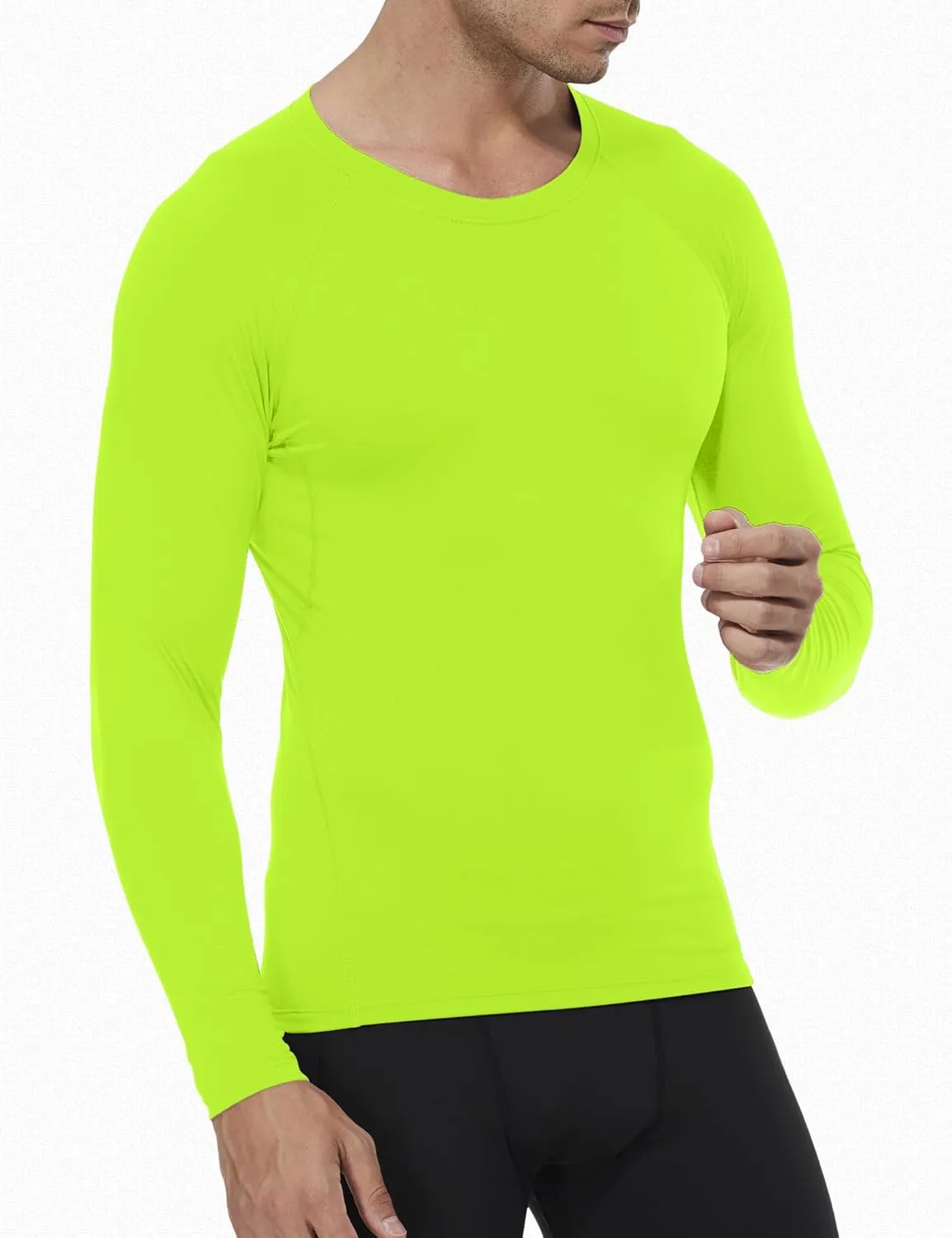 SPVISE 1 or 3 Pack Men's Compression Shirts Long Sleeve Workout Gym T-Shirt Running Top Cool Dry Sports Baselayer Undershirts