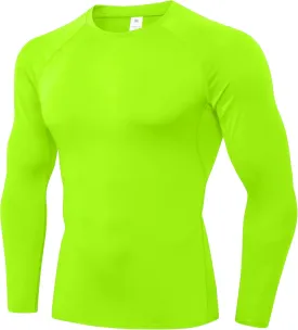 SPVISE 1 or 3 Pack Men's Compression Shirts Long Sleeve Workout Gym T-Shirt Running Top Cool Dry Sports Baselayer Undershirts