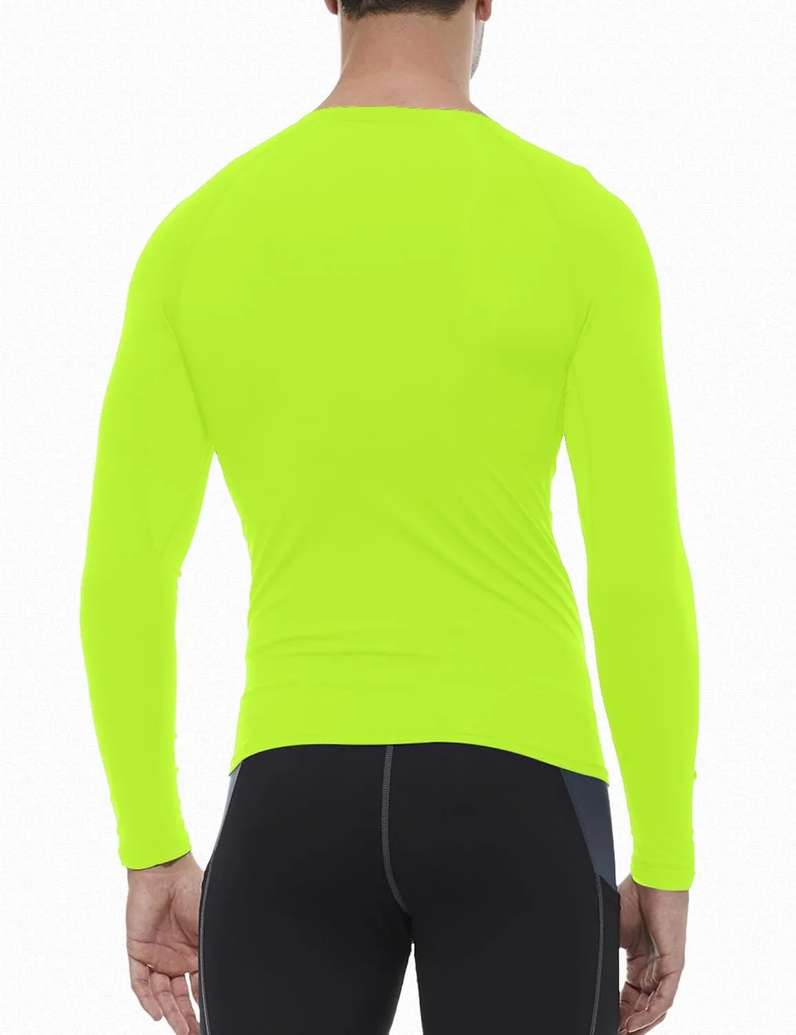 SPVISE 1 or 3 Pack Men's Compression Shirts Long Sleeve Workout Gym T-Shirt Running Top Cool Dry Sports Baselayer Undershirts
