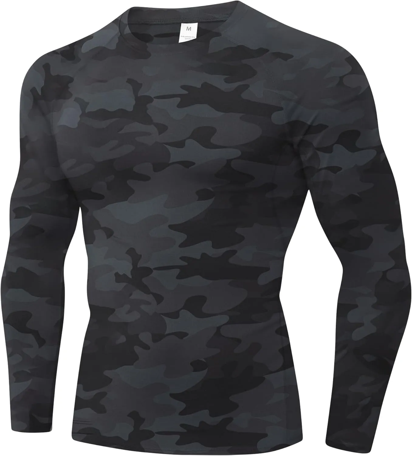 SPVISE 1 or 3 Pack Men's Compression Shirts Long Sleeve Workout Gym T-Shirt Running Top Cool Dry Sports Baselayer Undershirts