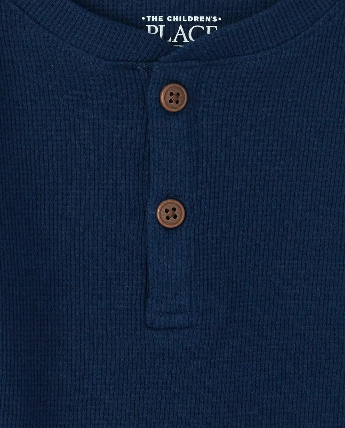 The Children's Place Baby Toddler Boys Long Sleeve Thermal Henley Top
