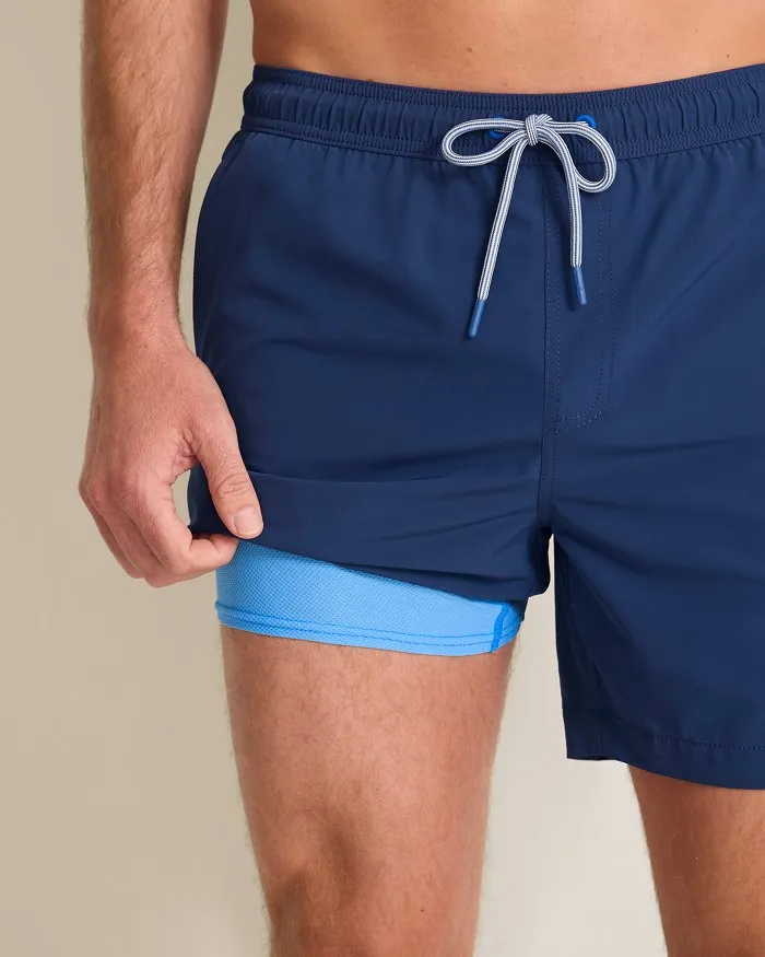 Tommy Bahama Men's 6-Inch Naples Valley Swim Trunks - Island Navy