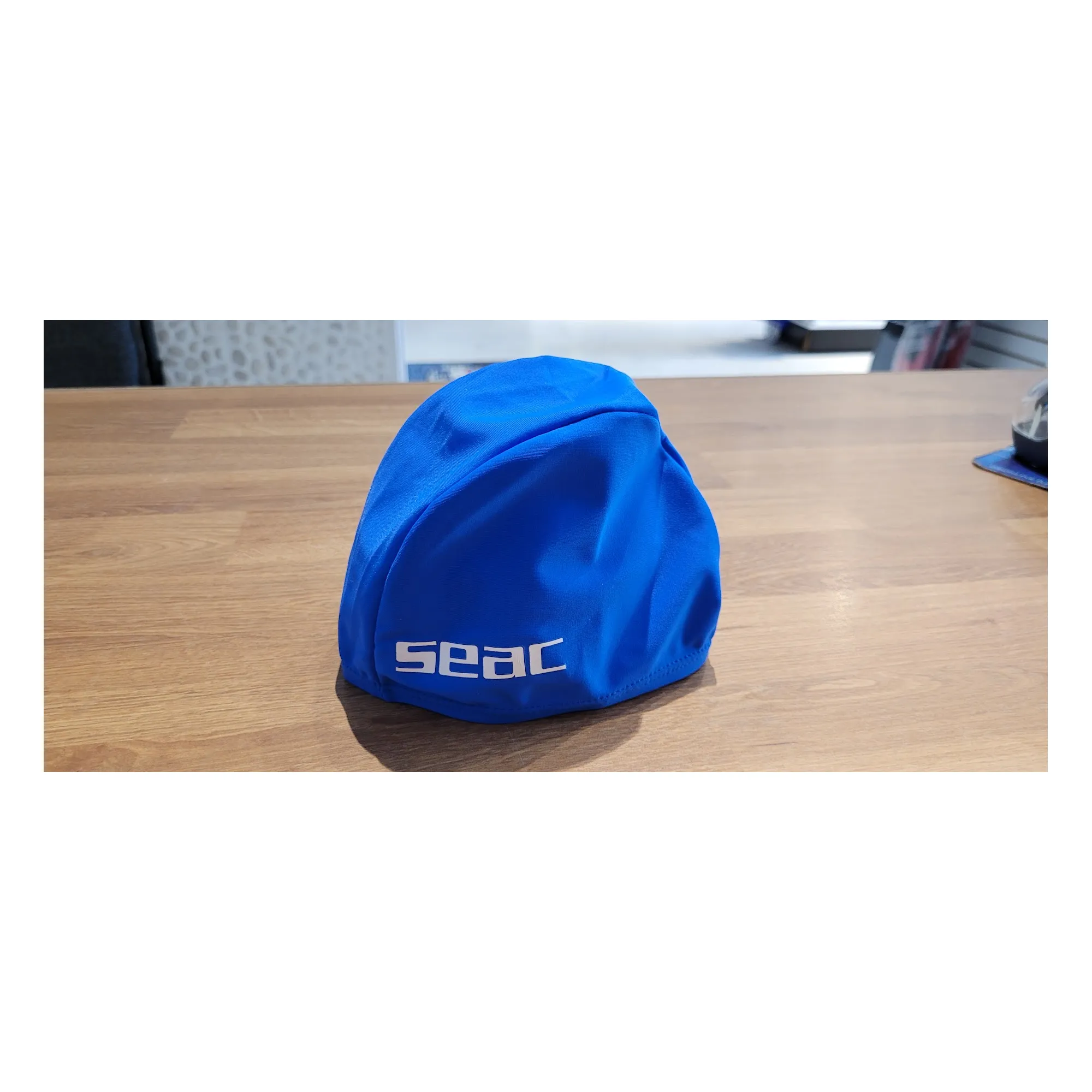 Used Seac Lycra Swim Cap Youth Blue
