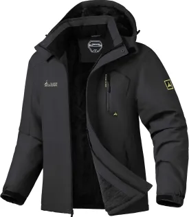 V.A.TOR 189 UNCO&BOROR Men's Winter Thermal Insulated Ski Jacket,Waterproof Coat with Hood for Hiking & Snowboarding