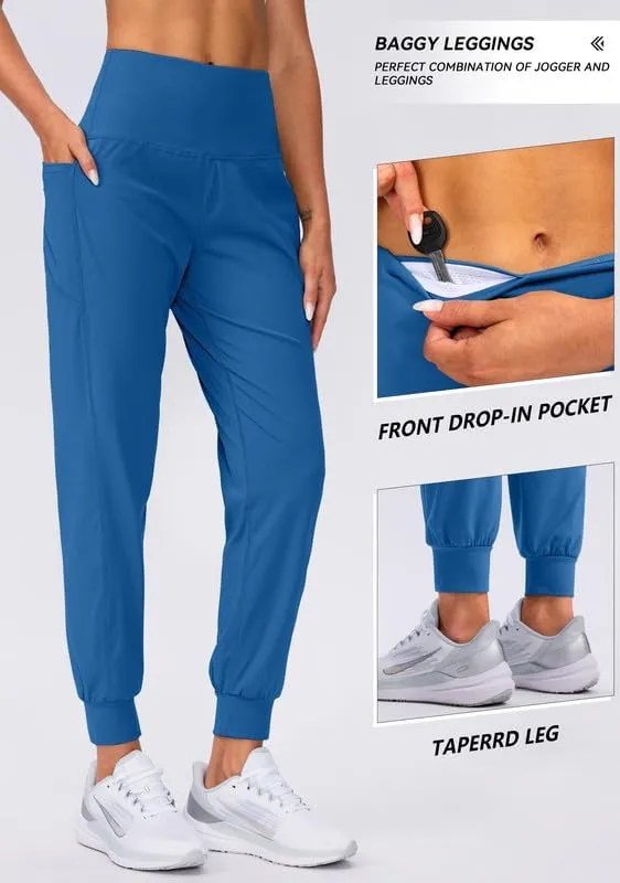 Viodia Women's Joggers with Pockets High Waisted Athletic Workout Yoga Jogger Pants for Women Tapered Sweatpants