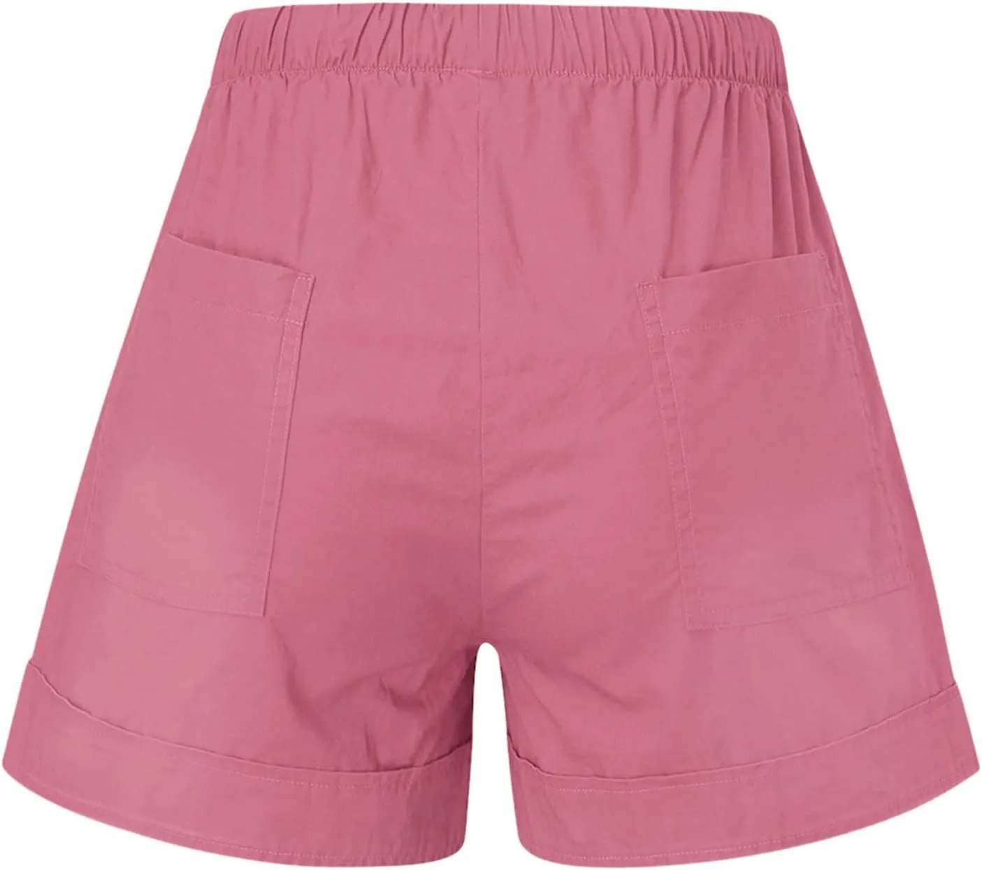 Women's Summer Shorts Casual Trendy Pockets Shorts Drawstring Elastic Waist Loose Short Pants Beach Vacation Outfits